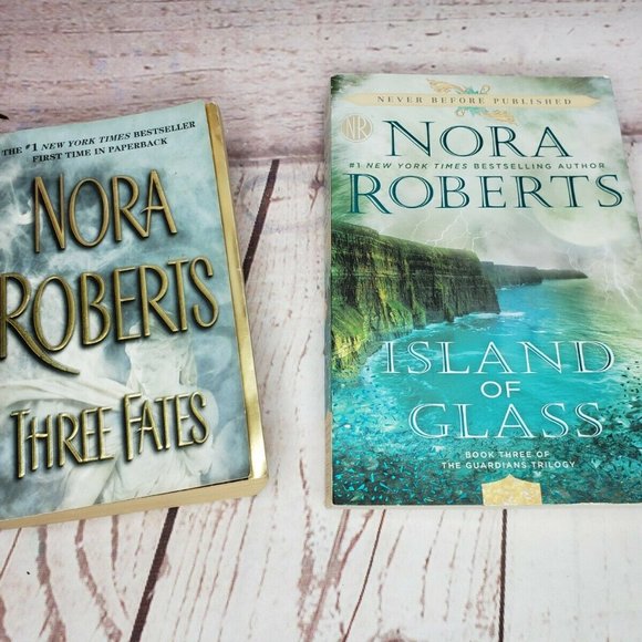 Nora Roberts Three Fates & Island Of Glass Paper Back Books - Picture 2 of 5
